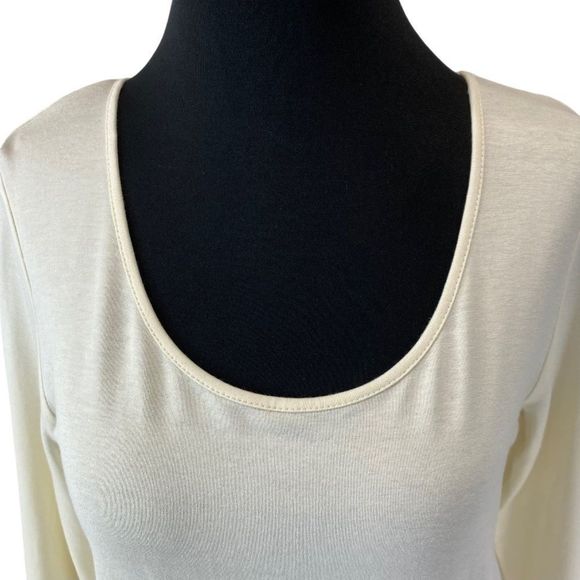 J. Jill Wearever Coll ivory long sleeve top NWT -S - Picture 10 of 10